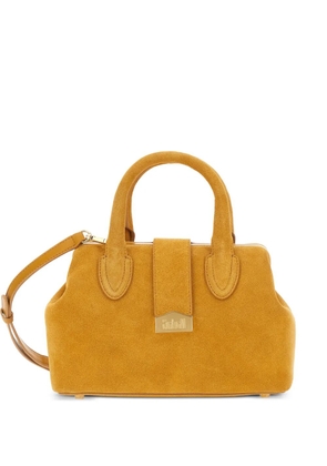 SCHELL top handles metallic lettering tote bag - Orange