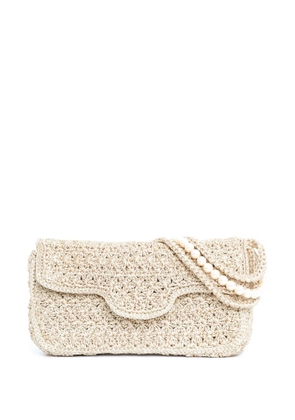 Sarah Chofakian Garrot Crochet shoulder bag - Neutrals