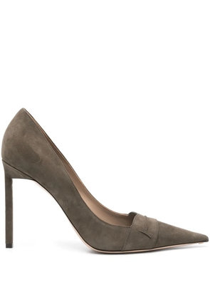 TOM FORD 105mm suede pumps - Green