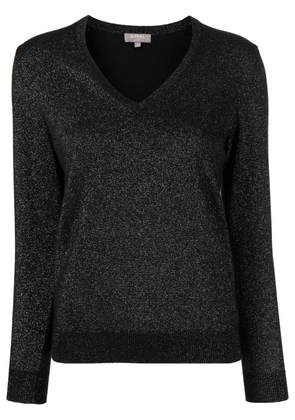 N.Peal sparkle-knit cashmere jumper - Black