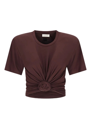 Magda Butrym knotted T-shirt - Brown