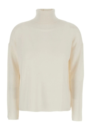Allude high-neck cashmere sweater - White