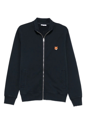 Maison Kitsuné fox-head zip-up sweatshirt - Blue