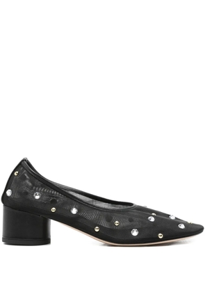 Dear Frances 45mm crystal-embellished heeled pumps - Black