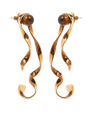 DRIES VAN NOTEN wave earrings - Gold