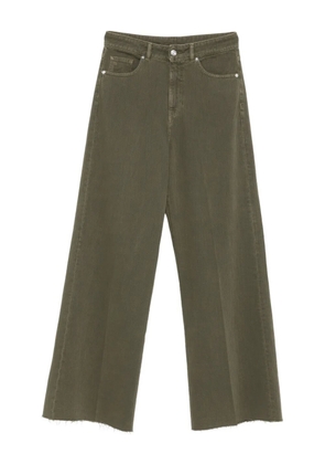 Nine In The Morning frayed trousers - Green
