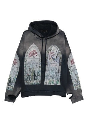 Who Decides War kangaroo-pocket hoodie - Grey