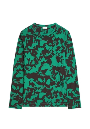 DRIES VAN NOTEN printed cotton T-shirt - Green