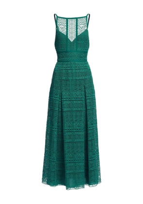 Elie Saab macramé midi dress - Green