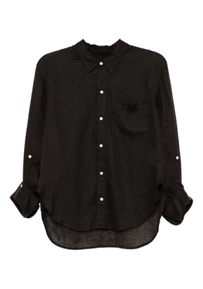 Citizens of Humanity Kayla Shrunken linen shirt - Brown