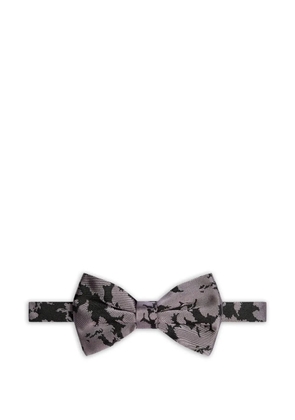 DRIES VAN NOTEN patterned silk bow tie - Purple