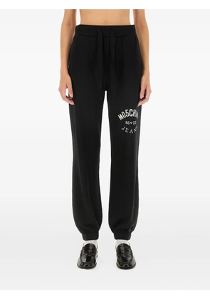 MOSCHINO JEANS drawstring logo trousers - Black
