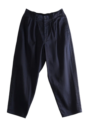 Yohji Yamamoto pleat-detail wide-leg trousers - Blue