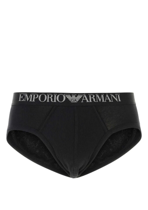 Emporio Armani logo-waistband boxers - Black