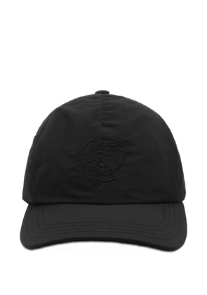 Sky High Farm embroidered cotton cap - Black