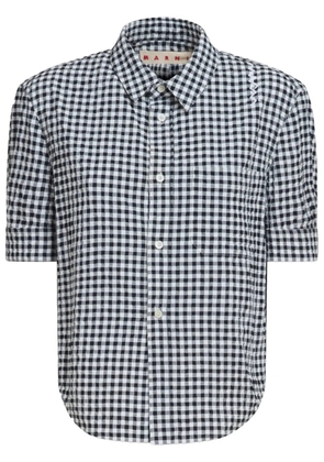 Marni check pattern shirt - Black