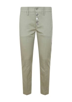 DONDUP button-embellished trousers - Green