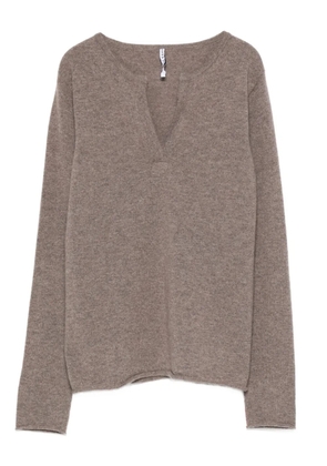 Liviana Conti Vania V-neck cashmere knitwear - Brown