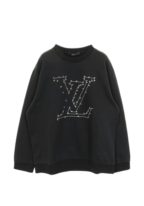 Louis Vuitton Pre-Owned 2010s logo-embroidered sweatshirt - Black