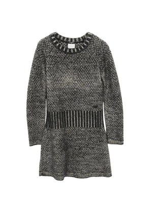CHANEL Pre-Owned knitted long-sleeve dress - Black