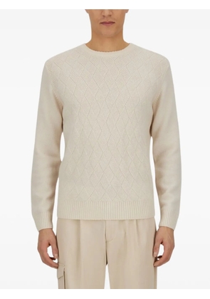Herno diamond-pattern cashmere sweater - White