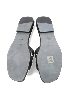 Hermès Pre-Owned 2020s box calf mules sandals - Black