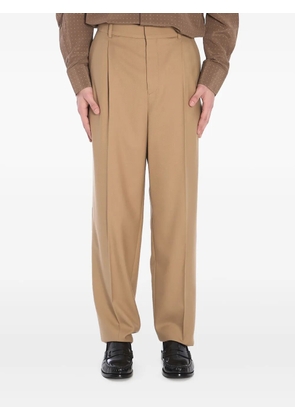 Saint Laurent gabardine trousers - Brown