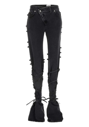 Alexander McQueen tied jeans - Black