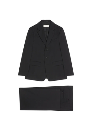 DRIES VAN NOTEN flap-pocket single breasted suit - Black
