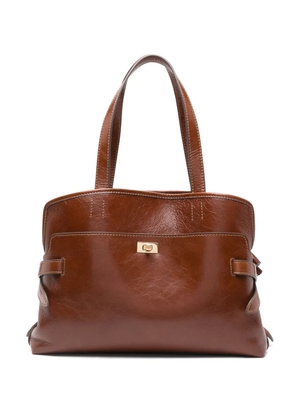 Anya Hindmarch Wilson leather shoulder bag - Brown
