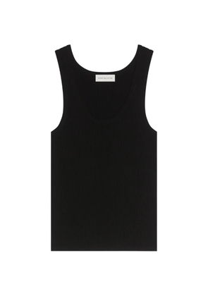 DRIES VAN NOTEN rib knit tank top - Black