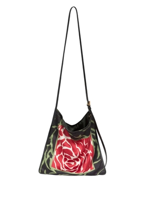 DRIES VAN NOTEN small graphic-print shoulder bag - Red