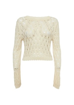 AllSaints open-knit long-sleeve sweater - Neutrals