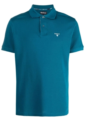 Barbour Tartan Piqué embroidered polo shirt - Blue