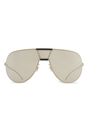 Mykita metal-frame mirrored sunglasses - Neutrals