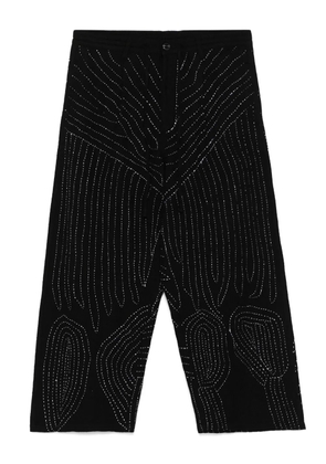 Glass Cypress embroidered trousers - Black