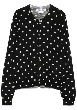 Comme Des Garçons Comme Des Garçons polka-dot cardigan - Black
