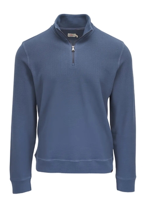 FAHERTY zip-neck sweater - Blue