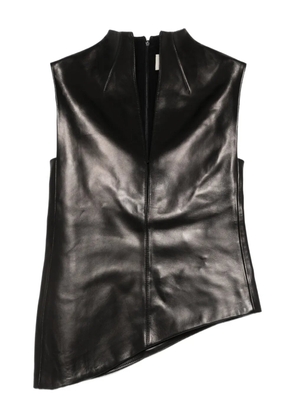 KHAITE Von high-neck asymmetric top - Black