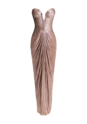 Maria Lucia Hohan Alessandra strapless maxi dress - Neutrals