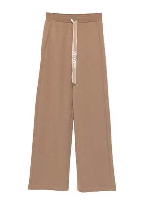'S Max Mara logo-drawstring track pants - Brown