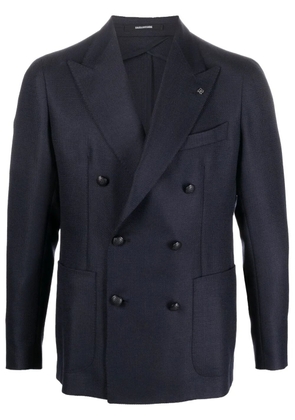 Tagliatore double-breasted button blazer - Blue