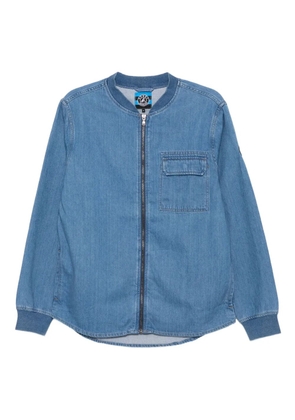 SPORT b. by agnès b. logo-patch jacket - Blue