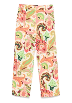 ETRO paisley-print trousers - White