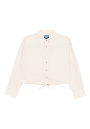 SPORT b. by agnès b. cropped long-sleeves shirt - Neutrals