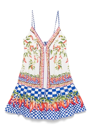 FARM Rio printed mini dress - White