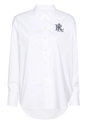 Lauren Ralph Lauren logo-embroidered poplin shirt - White
