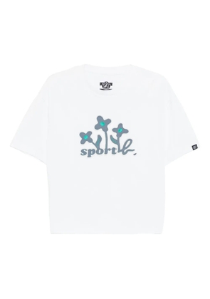 SPORT b. by agnès b. flower embroidered relax t-shirt - White