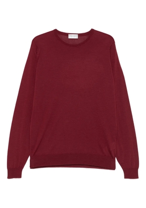 John Smedley crew neck sweater - Red