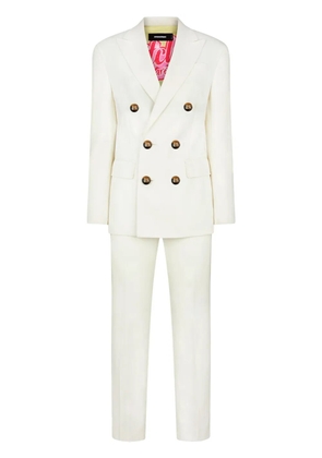 DSQUARED2 double-breast notched-lapel suit - White
